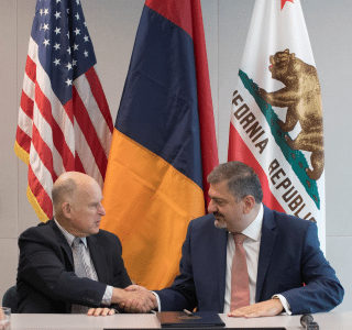 Governor Brown Welcomes Armenia to Under2 Climate Coalition