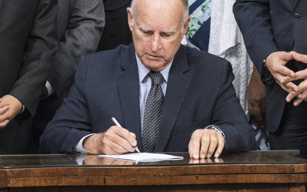 Governor Brown Issues Legislative Update